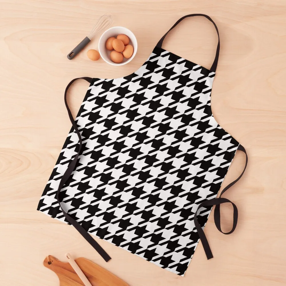 

Houndstooth Large Classic Pattern Apron Home Cleaning Aprons Kitchen Cooking Apron Useful Things For Kitchen