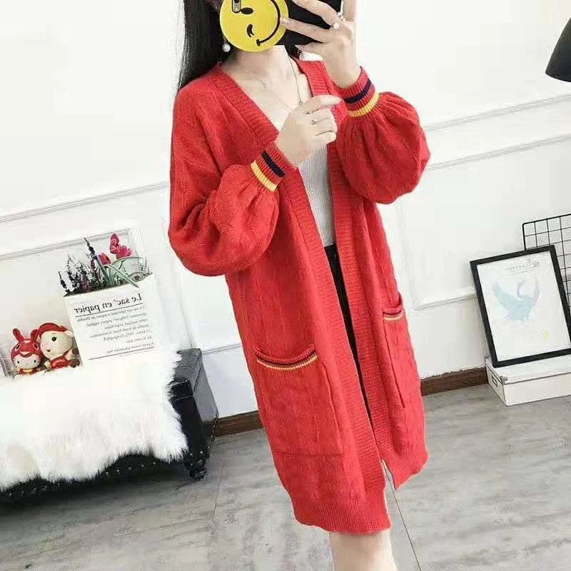 Women's Cardigan Knitted Korean Fashion Elegant Long Sleeve V-neck Loose Casual Knitwear Tops Vintage Long Coat 2022 New
Women's Cardigan Knitted Korean Fashion Elegant Long Sleeve V-neck Loose Casual Knitwear Tops Vintage Long Coat 2022 New