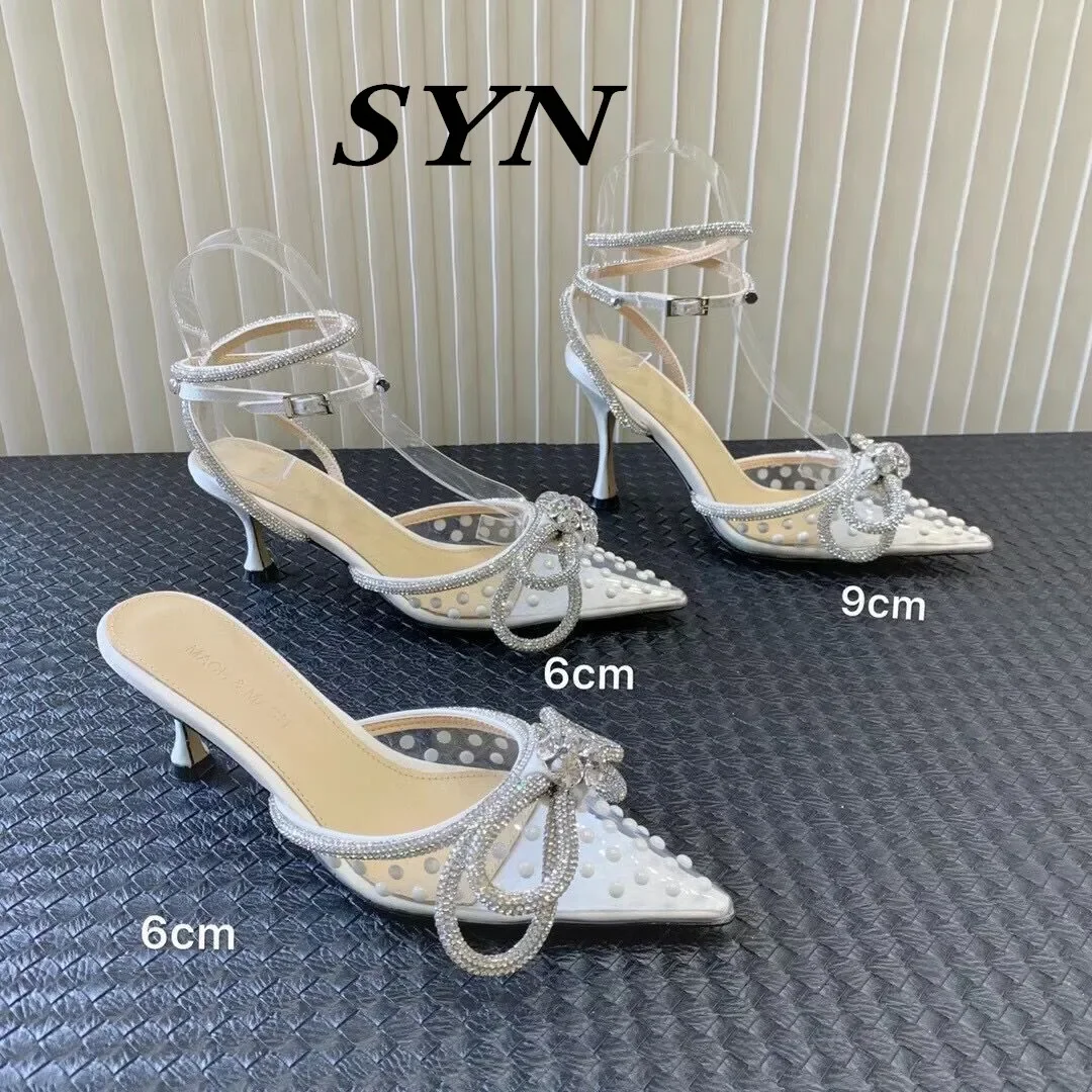 mach pearl rhinestone bow transparent pointed toe high heel ankle buckle strap banquet sandals toe flip slippers women shoes
mach pearl rhinestone bow transparent pointed toe high heel ankle buckle strap banquet sandals toe flip slippers women shoes