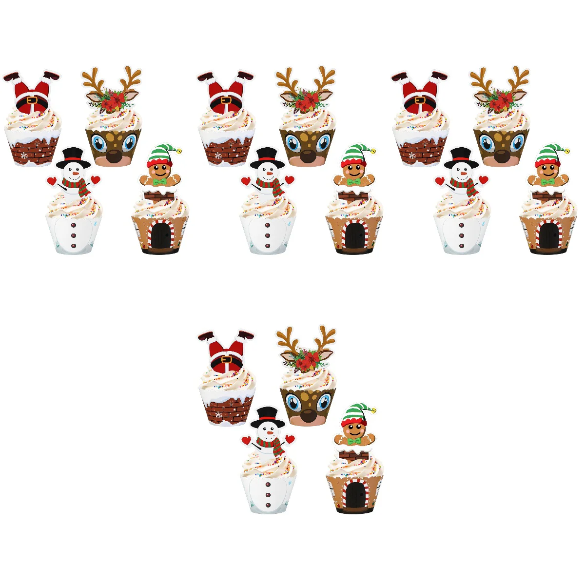 4pcs Hemoton 36 Sets Christmas Cupcake Toppers and Wrappers Cupcake Cake Decorating Picks Home Party Decor Christmas Party
4pcs Hemoton 36 Sets Christmas Cupcake Toppers and Wrappers Cupcake Cake Decorating Picks Home Party Decor Christmas Party