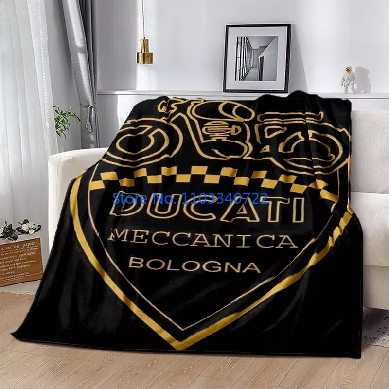 

Ducati Motorcycle Pattern Soft Plush Flannel Kids Blanket Throw for Bed Sofa Nap Blankets 150x200cm Boy Girl Festival Gift
