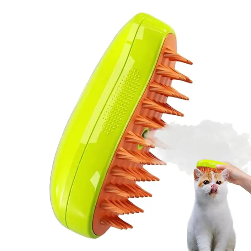 

Cat Steam Brush Electric Spray Cat Hair Brush 3 In1 Dog Steamer Brush for Massage Pet Grooming Cat Hair Brush for Removing