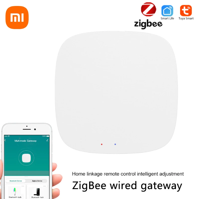 

Xiaomi Tuya Zigbee 3.0 Gateway Hub Smart Home Wireless Bridge Smart Life APP Remote Control Automation Device Works Alexa Google