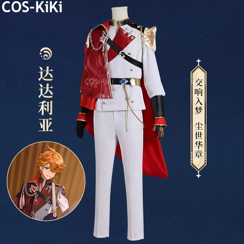 

COS-KiKi Genshin Impact Tartaglia Concert Game Suit Handsome Gorgeous Uniform Cosplay Costume Halloween Party Role Play Outfit