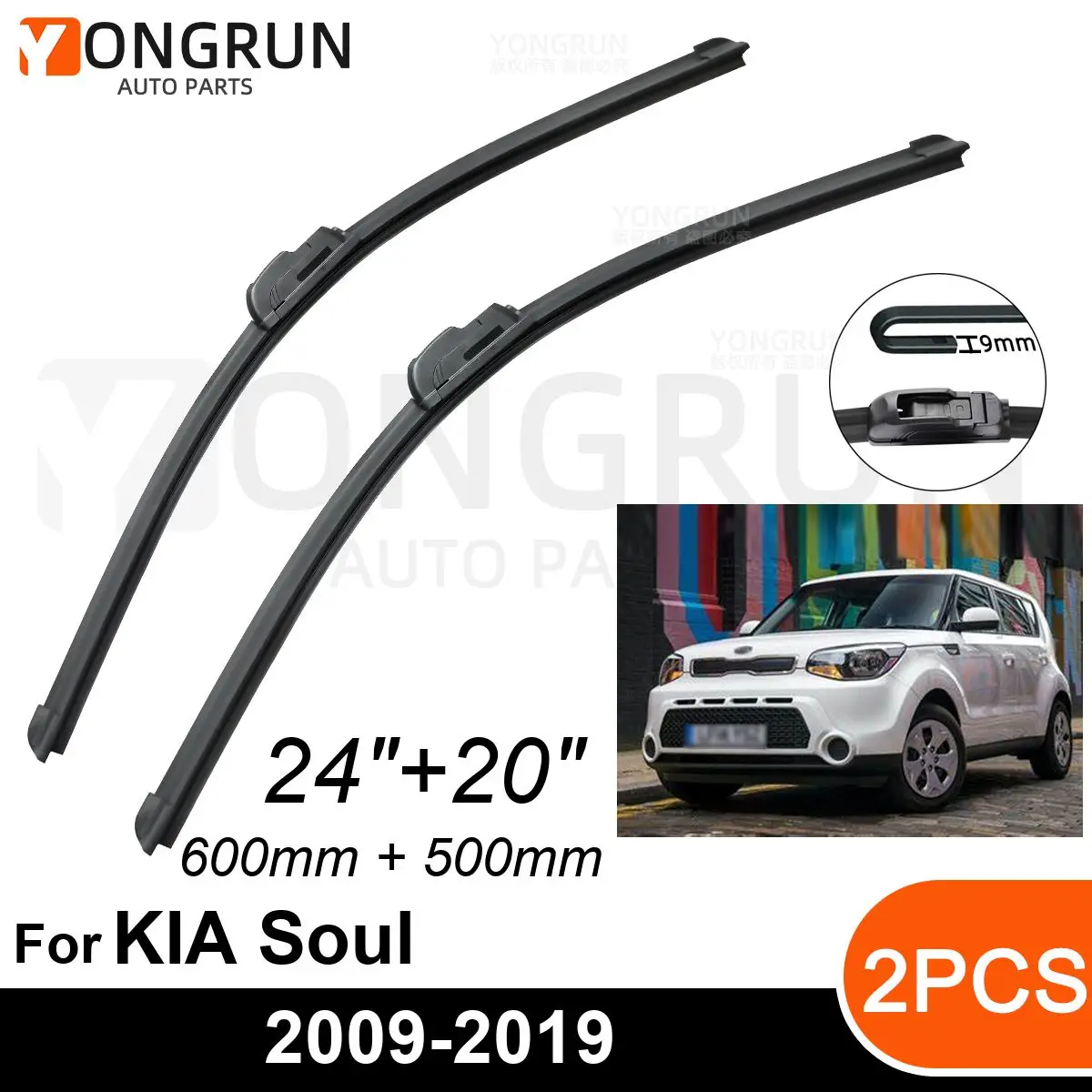 Стеклоочистители для KIA Soul MK1 MK2 2009-2019, резиновые щетки стеклоочистителя 24 + 20 дюймов, аксессуары для лобового стекла автомобиля 
Стеклоочистители для KIA Soul MK1 MK2 2009-2019, резиновые щетки стеклоочистителя 24 + 20 дюймов, аксессуары для лобового стекла автомобиля