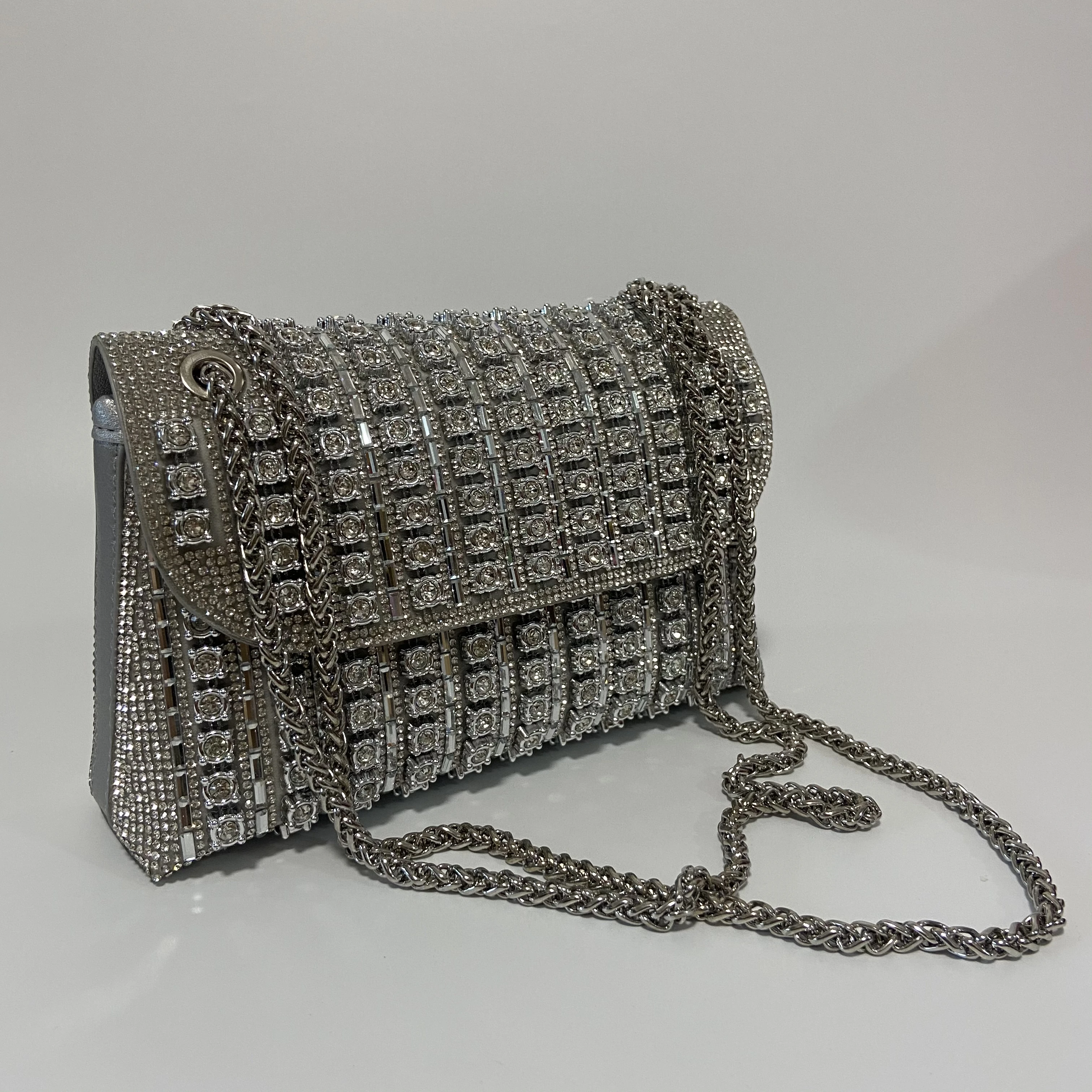 Fashion black gold Women's Hand Bag Diamonds Evening Clutch Bag Women