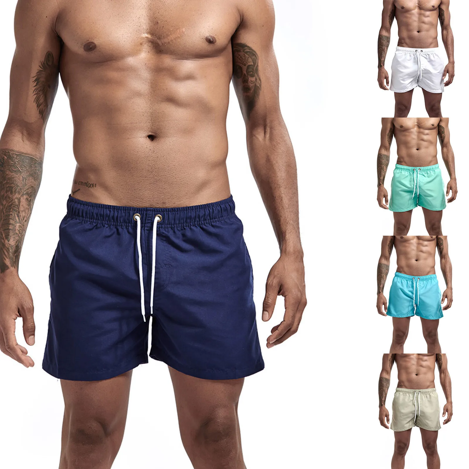 

mens shorts Men's Swimwear short Board-Shorts Swimsuit pants Trunks bermuda-surf Sports Summer gym Surfing Quick-Drying Beach