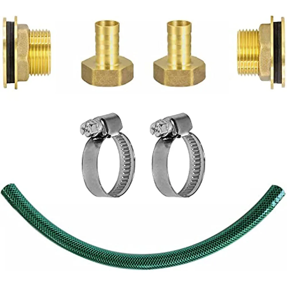 Connector Durable Connector Set for Water Butts or Tanks Massive Brass Bushing and Solid PVC Hose with Hole Punch
Connector Durable Connector Set for Water Butts or Tanks Massive Brass Bushing and Solid PVC Hose with Hole Punch