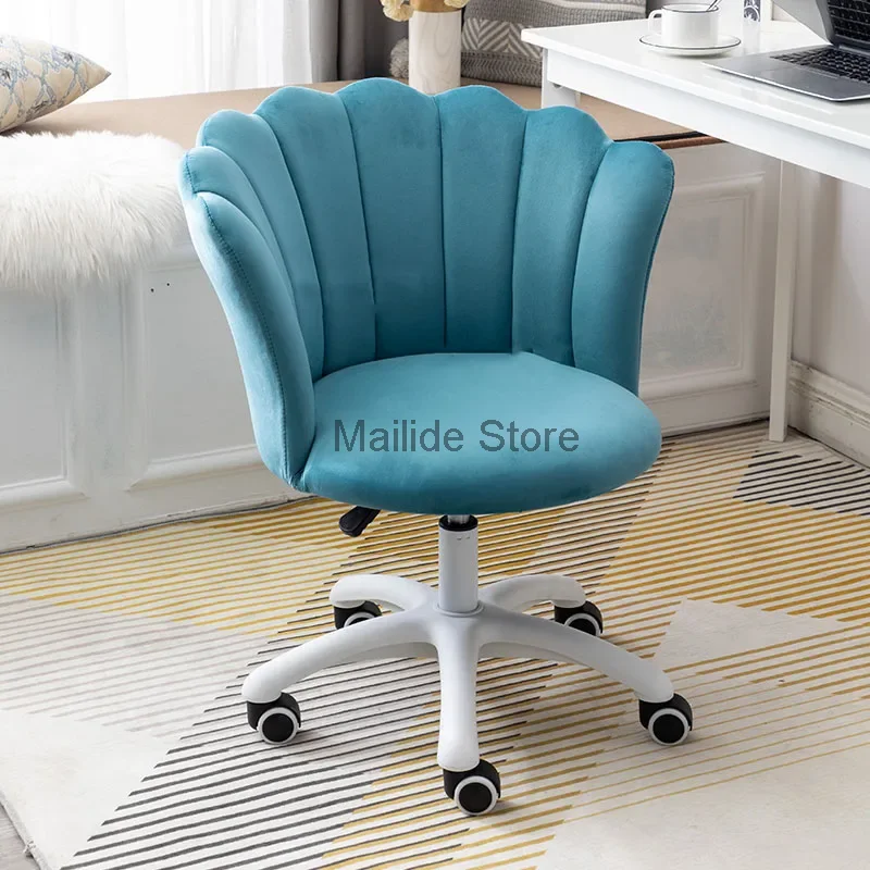 

Современные Офисные стулья на колесиках, роскошная офисная мебель для дома, тканевый подъемный поворотный компьютерный стул, креативный игровой стул в скандинавском стиле