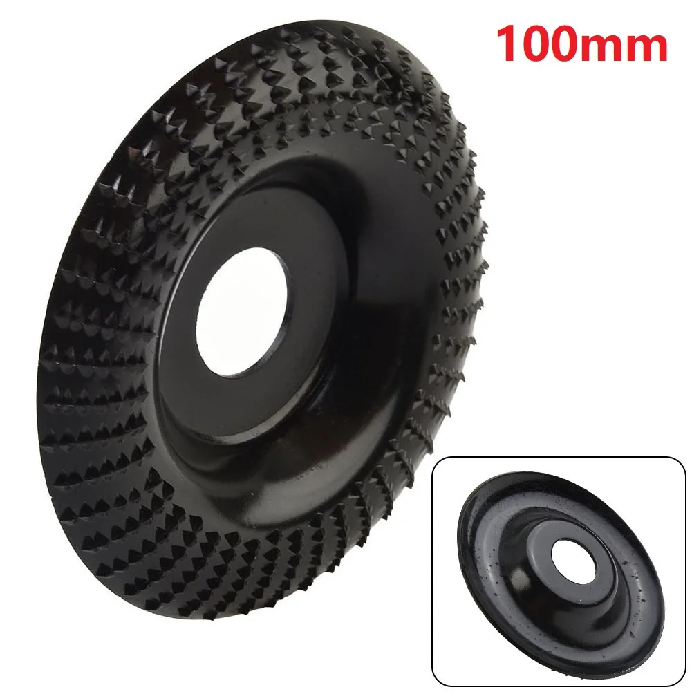 

1 PCS Curved Grinding Disc 4 Inch Grinder Wheel Wood Shaping Wheel Grinding Carving Shaping Disk Arbor 22mm DIY Works For Wooden