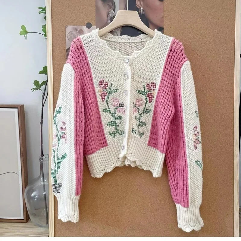 2022 Ins Fashion Women Sweaters Autumn Winter Women Knit Cardigans Women Clothing Flower Cardigans
2022 Ins Fashion Women Sweaters Autumn Winter Women Knit Cardigans Women Clothing Flower Cardigans