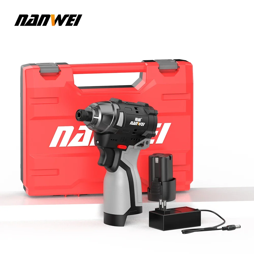 

NANWEI brushless lithium-ion impact screwdriver home electric screwdriver electric drill rechargeable screwdriver
