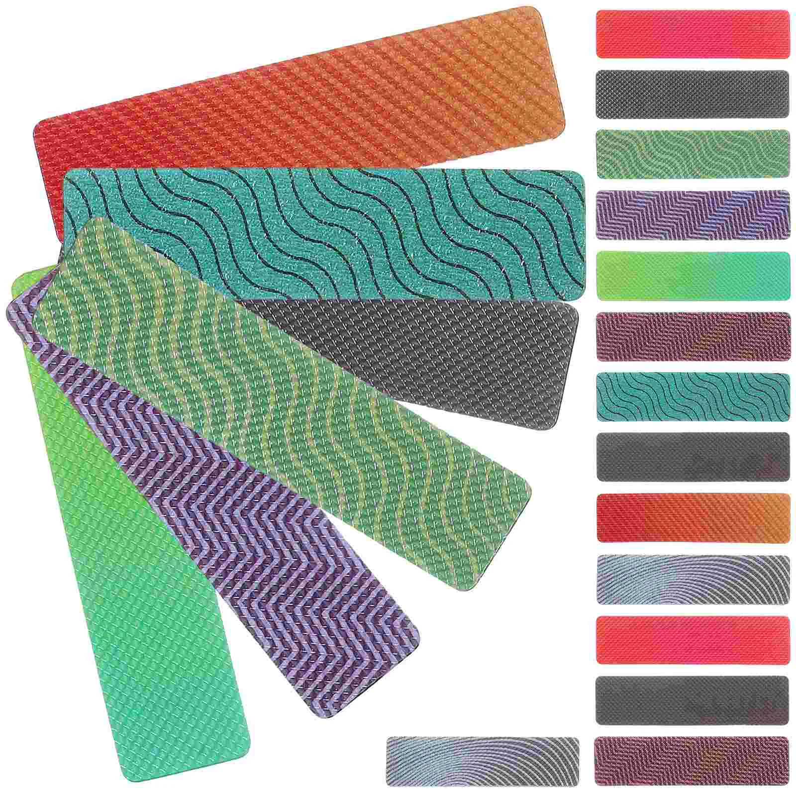 

20 Sheets Phone Back Strips Pressure Relief Supplies Decal Sensory Stickers Adult Adhesive Rough Texture Stress Adults Cell