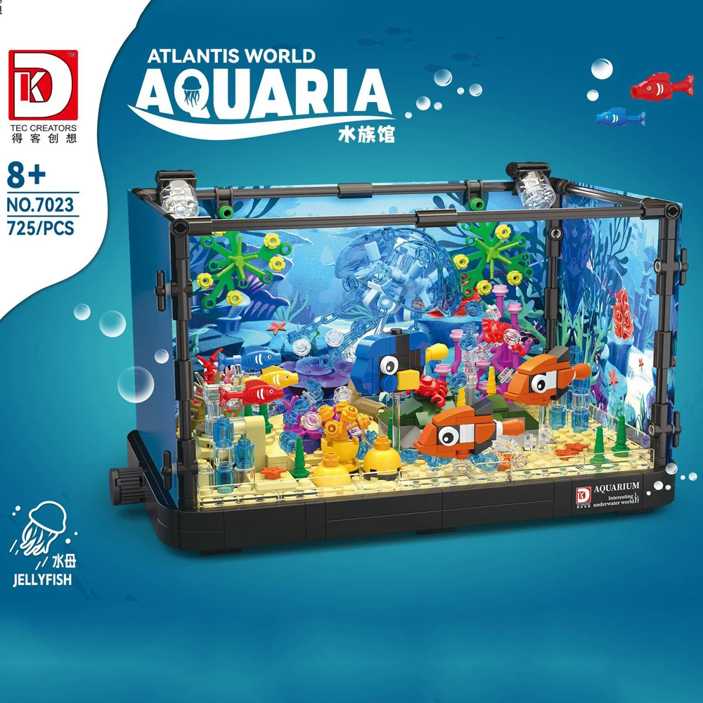 Lizard Terrarium Atlantis World Aquaria Building Blocks Shark Assembled Jellyfish Bricks Figure Toys For Kids Christmas Gift
Lizard Terrarium Atlantis World Aquaria Building Blocks Shark Assembled Jellyfish Bricks Figure Toys For Kids Christmas Gift
