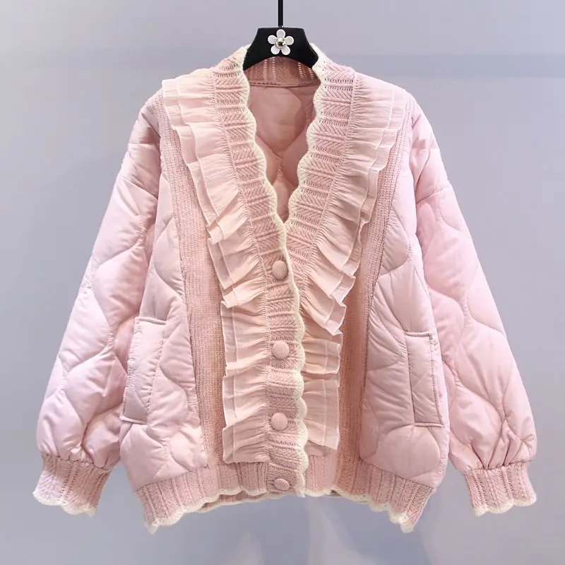 New Women's Winter Jackets Cotton Jacket Warmth Korean Fashion Ruffle Cold Coat Parkas Super Hot Snow Clothes Brands Loose
New Women's Winter Jackets Cotton Jacket Warmth Korean Fashion Ruffle Cold Coat Parkas Super Hot Snow Clothes Brands Loose