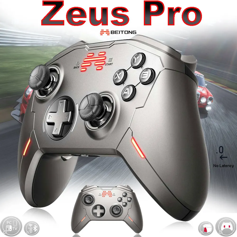

Wireless Game Controller For Nintendo Switch with 6-Axis Vibration BEITONG Zeus Pro Gamepad Joystick For PC/NS Console
