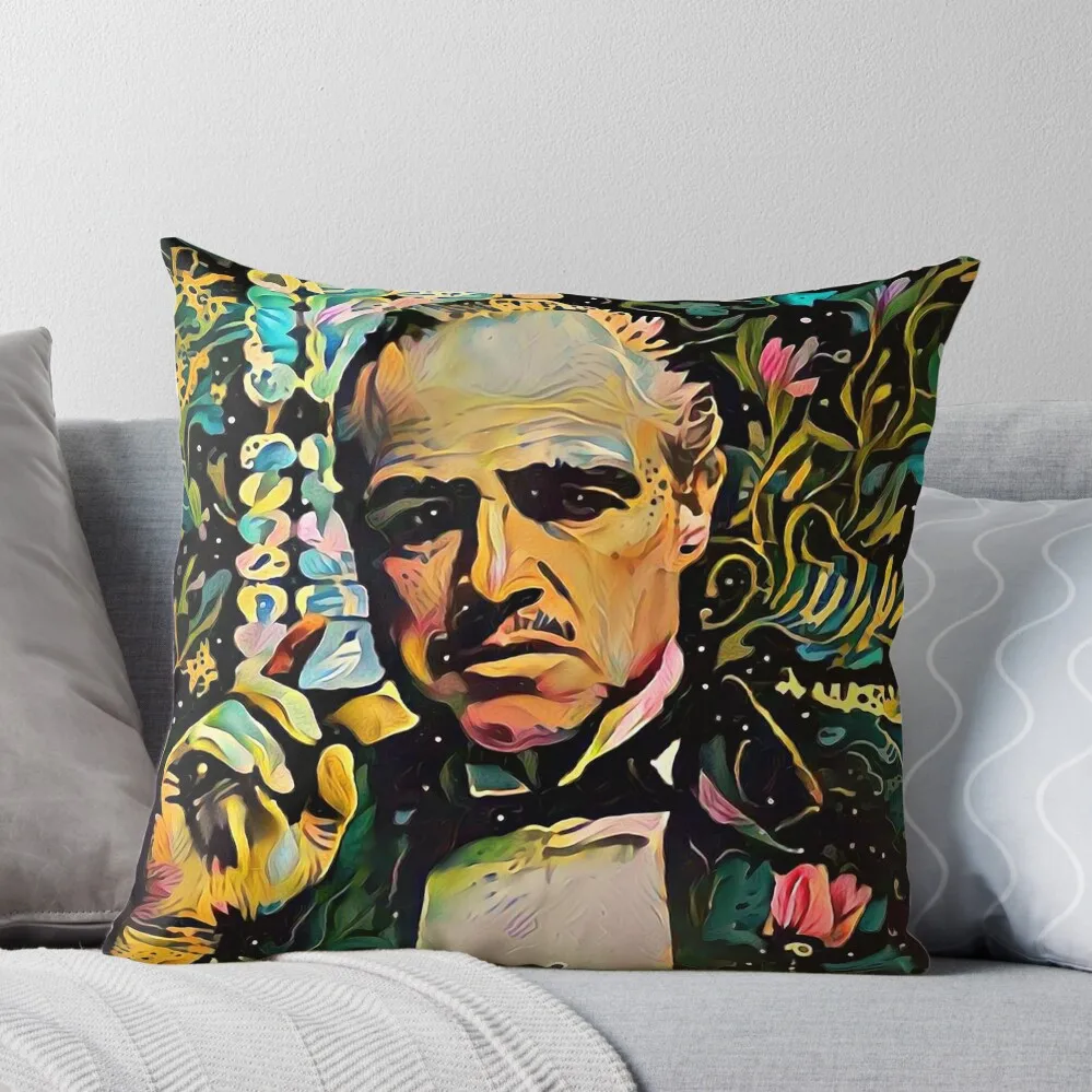 

Abstract of Godfather Throw Pillow Anime Luxury Living Room Decorative Cushions pillowcases for sofa cushions