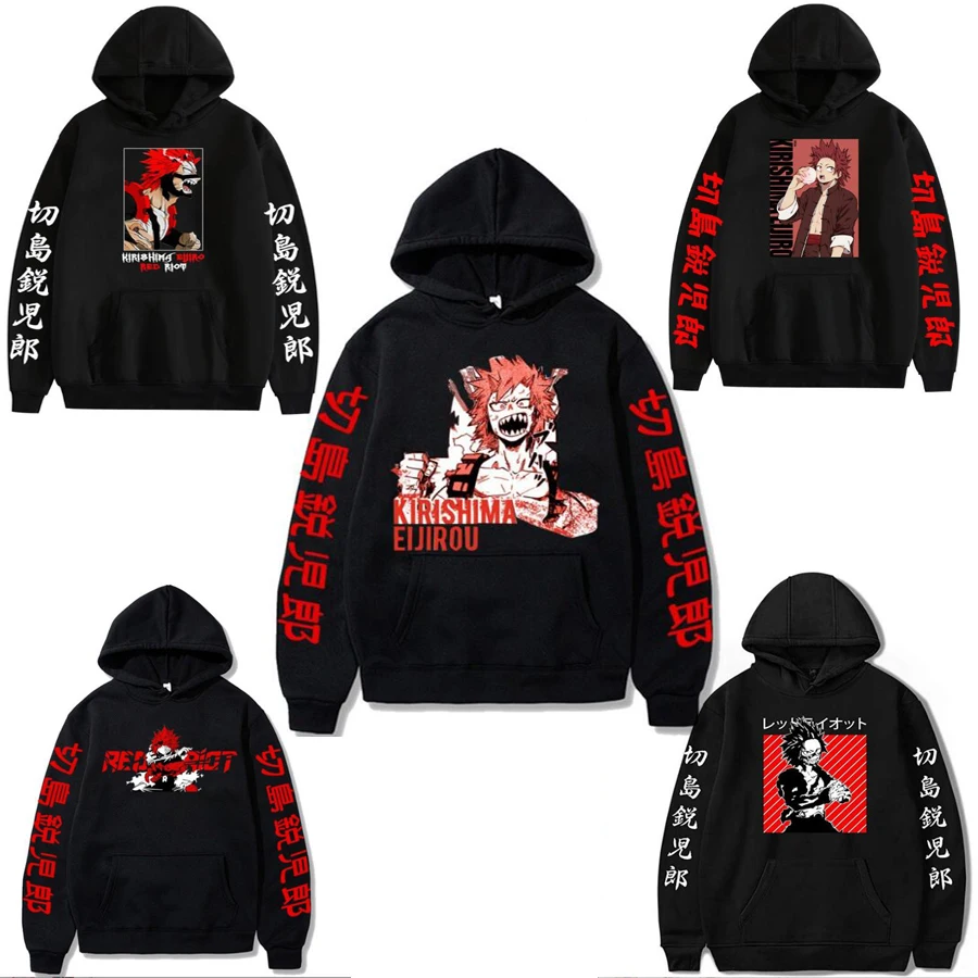 Anime My Hero Academia Eijiro Kirishima Cosplay Hoodie Women Men Harajuku Sweatshirt Streetwear Hip Hop Pullover Hooded Jacket
Anime My Hero Academia Eijiro Kirishima Cosplay Hoodie Women Men Harajuku Sweatshirt Streetwear Hip Hop Pullover Hooded Jacket