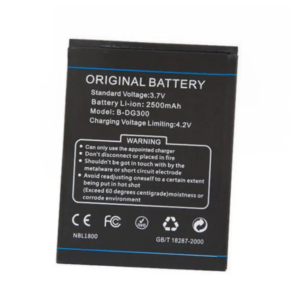 Литий-ионный высококачественный сменный аккумулятор, Подлинная профессиональная батарея 2500 мАч, аккумулятор для смартфона Doogee DG300
Литий-ионный высококачественный сменный аккумулятор, Подлинная профессиональная батарея 2500 мАч, аккумулятор для смартфона Doogee DG300