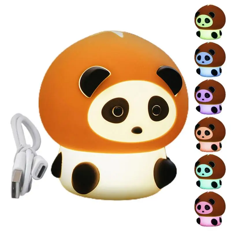 

Panda Night Light Nursery Light For Baby And Toddler Nightlights For Children With Touch Sensor And Timer Dimmable 7 Color