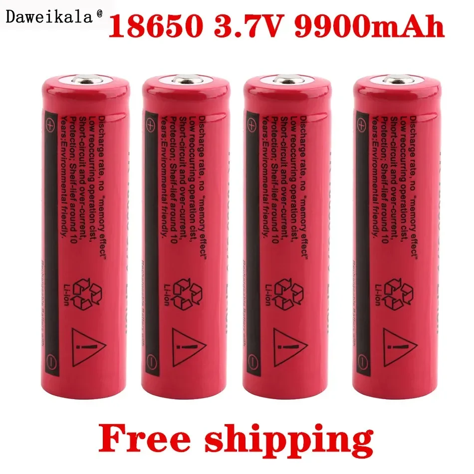 New 18650 Lithium Rechargeable0 9900mAh Lithium Battery 3.7 V for Bright Flashlight Toy Rechargeable Battery New 18650 Lithium Rechargeable0 9900mAh Lithium Battery 3.7 V for Bright Flashlight Toy Rechargeable Battery