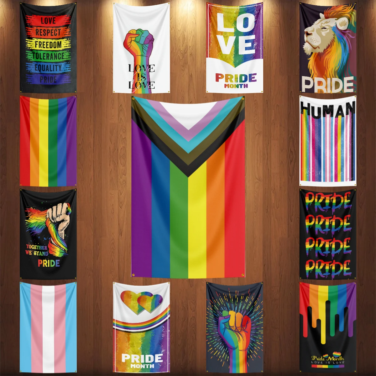 Rainbow Flag 3x5Ft Banner 100D Polyester grommets LGBT Gay Lesbian rainbow Progress Pride Monthflag
Rainbow Flag 3x5Ft Banner 100D Polyester grommets LGBT Gay Lesbian rainbow Progress Pride Monthflag
