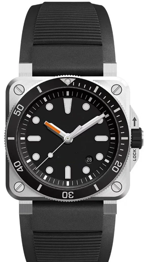 Часы мужские механические из нержавеющей стали с керамическим корпусом, 46 мм
Часы мужские механические из нержавеющей стали с керамическим корпусом, 46 мм