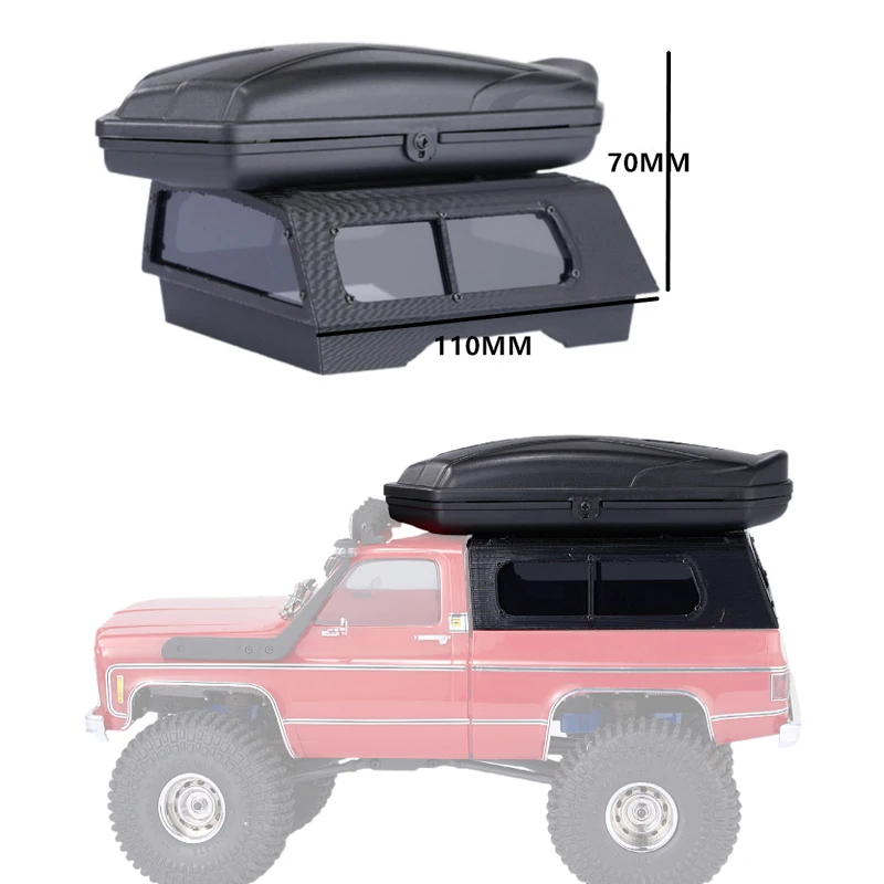 

ABS Roof Box and Cargo Lid for 1/18 RC Crawler TRX4-M Chevrolet K10 Upgrade Parts