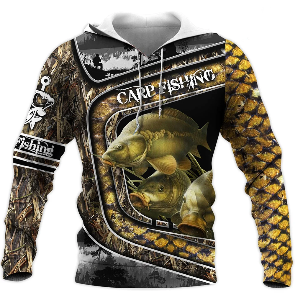 

Beautiful Carp Fishing Camo 3D All Over Printed Men Autumn Hoodie Sweatshirt Unisex Streetwear Casual Zip Jacket Pullover