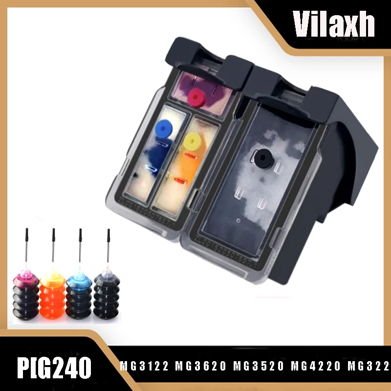 Vilaxh PG-240 PG240 refill Cartridge Replacement For Canon PG 240 241 240XL 241XL Pixma MX452 MX472 MX512 MX522 MG4220 MG4120
Vilaxh PG-240 PG240 refill Cartridge Replacement For Canon PG 240 241 240XL 241XL Pixma MX452 MX472 MX512 MX522 MG4220 MG4120