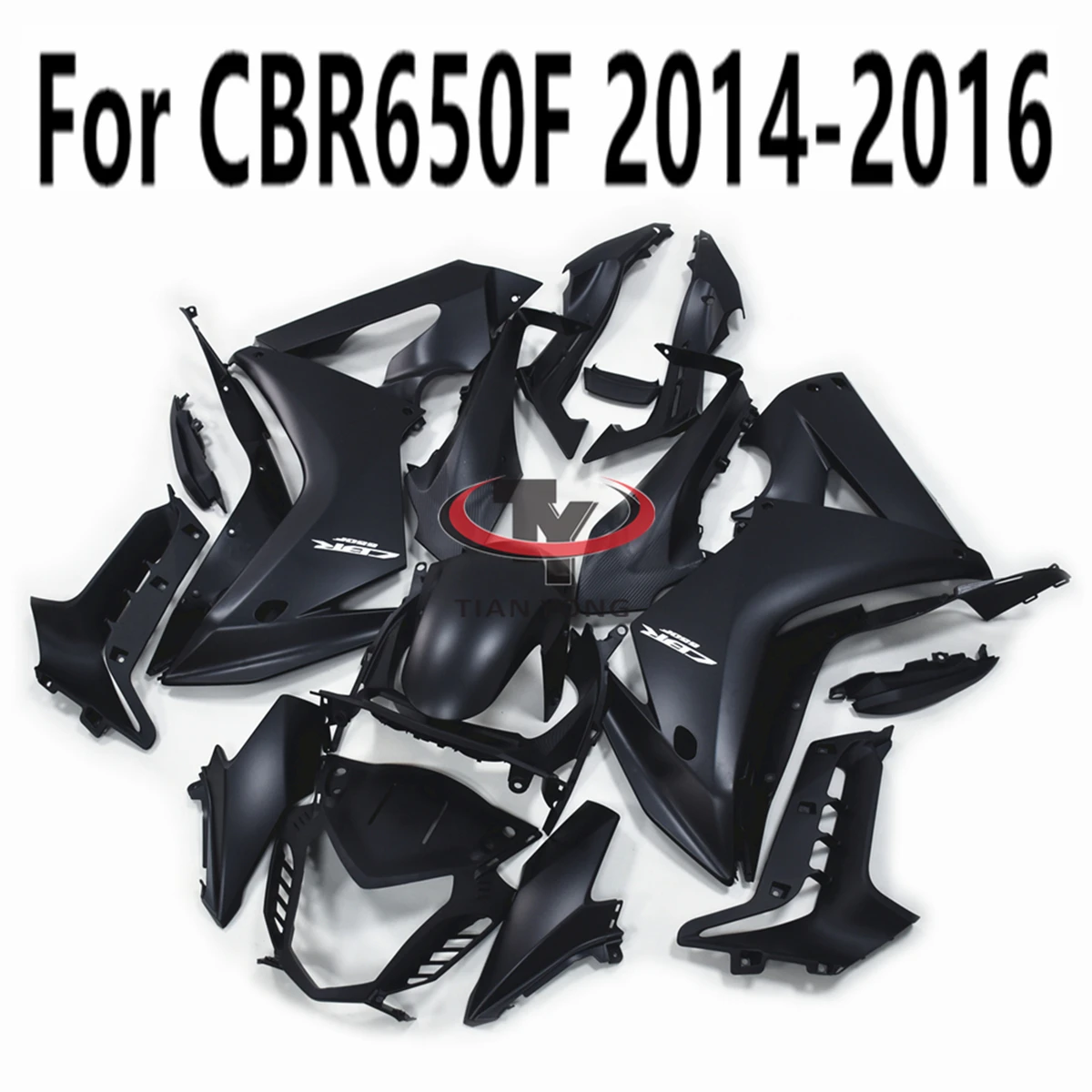 

Motorcycle Full Fairing Kit For CBR650F CBR650 CBR 650F 2014-2015-2016 All matte black Injection Customize Bodywork Cowling