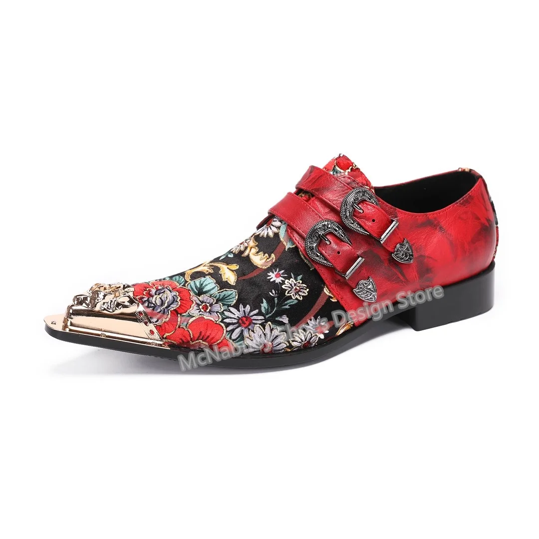 Graffiti Print Men's Genuine Leather Leisure Shoes Fashion Design Metal Square Toe Chunky Heel Belt Buckle Decor Male Loafers
Graffiti Print Men's Genuine Leather Leisure Shoes Fashion Design Metal Square Toe Chunky Heel Belt Buckle Decor Male Loafers
