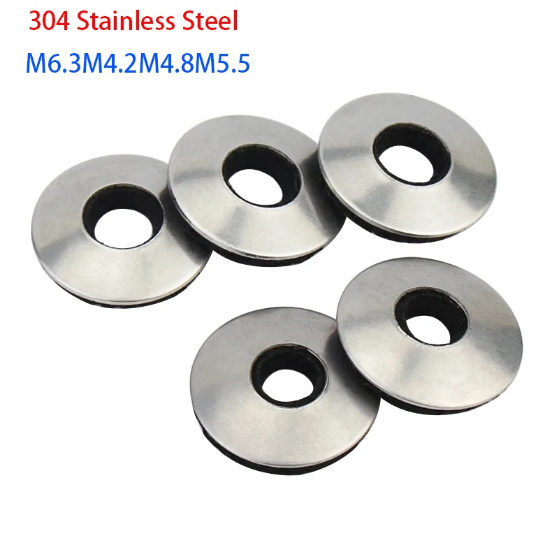 304 Stainless Steel Composite Waterproof Gasket EPDM Anti-skid Washers M6.3x16 M4.2x12 M4.8x14 M5.5x16 
304 Stainless Steel Composite Waterproof Gasket EPDM Anti-skid Washers M6.3x16 M4.2x12 M4.8x14 M5.5x16