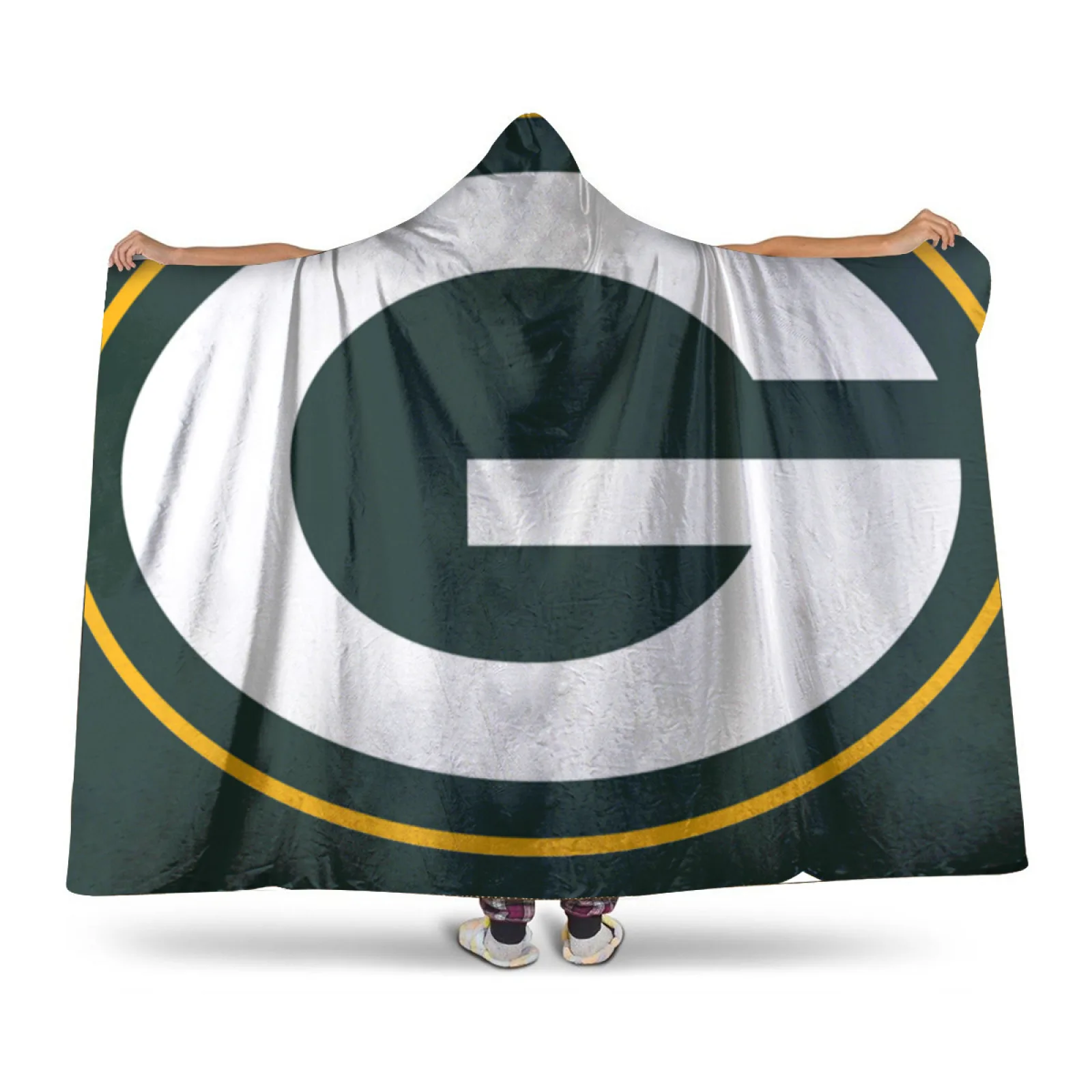 

Green Bay Packers-themed Sherpa Hat blanket, Personalized Fleece BlanketFather's Day, Mother's Day, Couple's Christmas Gift