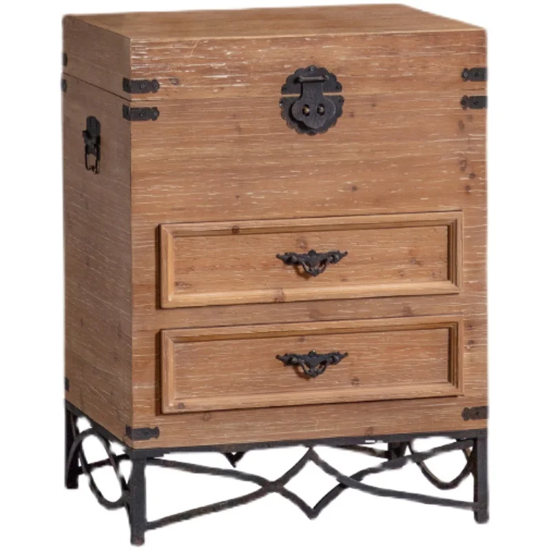YY Vintage Distressed Living Room Solid Wood Chest of Drawers Internet-Popular Homestay Storage Cabinet
YY Vintage Distressed Living Room Solid Wood Chest of Drawers Internet-Popular Homestay Storage Cabinet