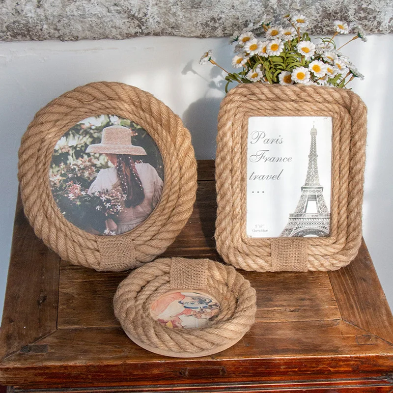 Creative Country Pastoral Hemp Rope Photo Frame Photo Retro Style Ins Homestay Decoration Photo Album Diy Photo Frame Set
Creative Country Pastoral Hemp Rope Photo Frame Photo Retro Style Ins Homestay Decoration Photo Album Diy Photo Frame Set