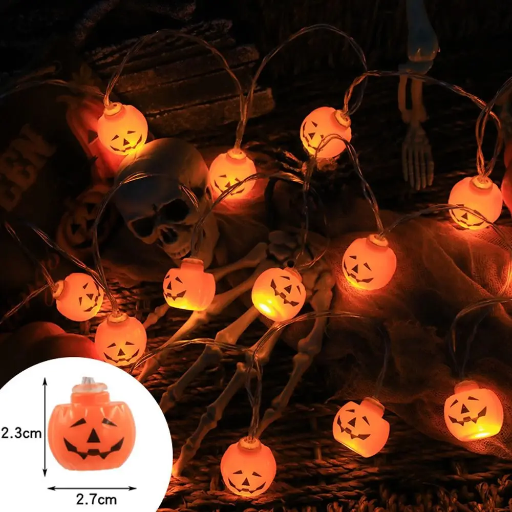 

1.5m 10 Led Hanging Lamps Household Halloween Party Decorations Colorful Shining Decor Pumpkin Light String