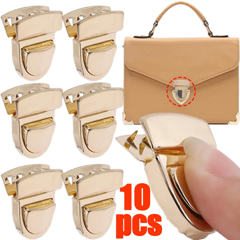 

5/10pcs Metal Locks Bag Clasp DIY Catch Buckles for Handbag Purse Totes Closures Snap Clasps Craft Hardware Case Bag Accessories