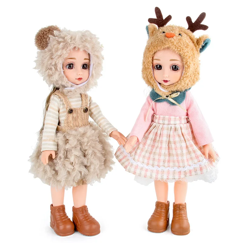 30Cm 12inch BJD Doll Elf Costume Set Movable Joint Makeup Cute Girl 3D big Eyes Doll with Fashionable clothes DIY Toy Gift
30Cm 12inch BJD Doll Elf Costume Set Movable Joint Makeup Cute Girl 3D big Eyes Doll with Fashionable clothes DIY Toy Gift