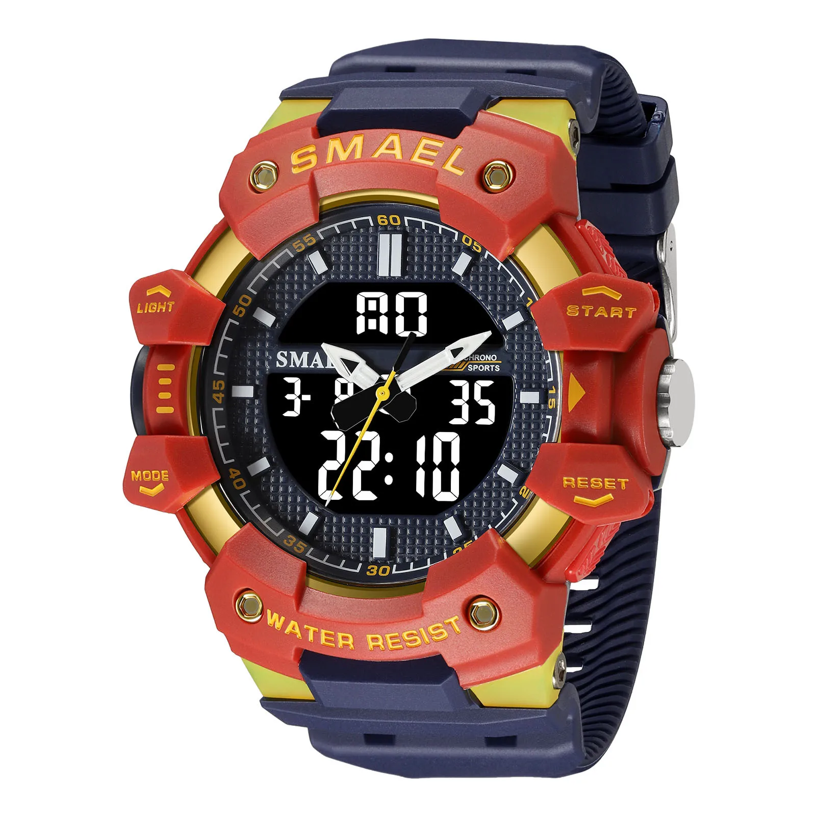 Smael Men Sports Watch Military Watches Led Quartz Dual Display Stopwatch Waterproof Outdoor Sport Men's Wristwatches For Male
Smael Men Sports Watch Military Watches Led Quartz Dual Display Stopwatch Waterproof Outdoor Sport Men's Wristwatches For Male