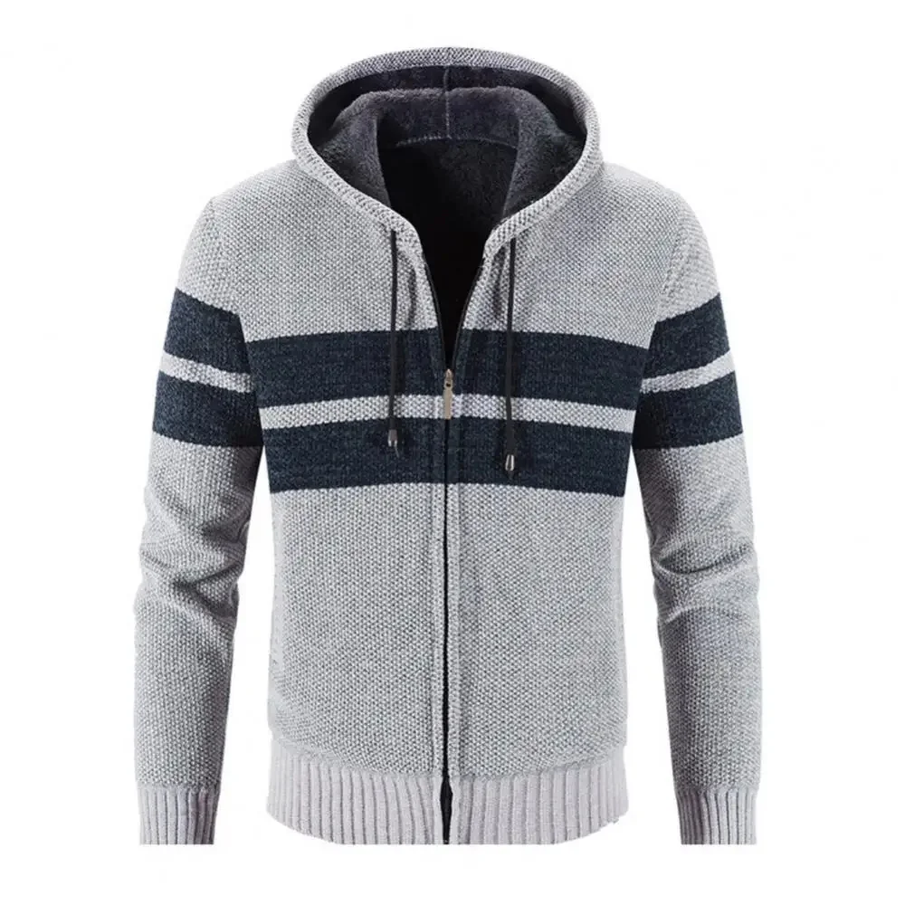 Fashion New Winter Cardigan Men Striped Hooded Sweater Jackets Casual s Thick Warm Knitting Sweatercoat Clothing
Fashion New Winter Cardigan Men Striped Hooded Sweater Jackets Casual s Thick Warm Knitting Sweatercoat Clothing
