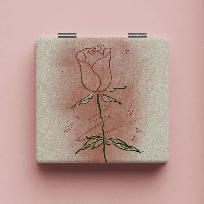 Rose Pattern Square Folding Makeup Mirror Portable Double-Sided Pocket Compact Vanity Handheld Magnifying Mirrors Cosmetic Tools
Rose Pattern Square Folding Makeup Mirror Portable Double-Sided Pocket Compact Vanity Handheld Magnifying Mirrors Cosmetic Tools