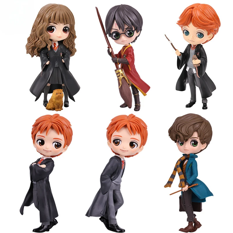 

Cartoon Harry Potter Figure Owl Hedwig Hermione Granger Ron Weasley Action Figure Kawaii Collection Model Doll Toy Gift