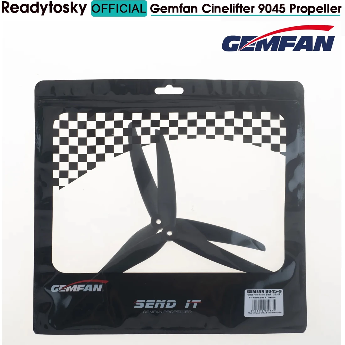 2/4Pairs Gemfan Cinelifter 9045 9X4.5X3 3-Blade Glass Fiber Nylon Propeller for 9" 9inch Mark4 Multirotor FPV Frame MarcoQuad
2/4Pairs Gemfan Cinelifter 9045 9X4.5X3 3-Blade Glass Fiber Nylon Propeller for 9" 9inch Mark4 Multirotor FPV Frame MarcoQuad