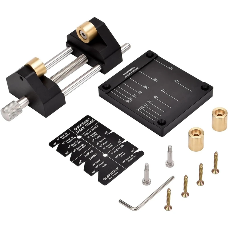 Woodworking Honing Guide Tools Chisel & Plane Blade Sharpening Kit Honing Guide,Angle Fixture, And Angle Gauge Durable
Woodworking Honing Guide Tools Chisel & Plane Blade Sharpening Kit Honing Guide,Angle Fixture, And Angle Gauge Durable