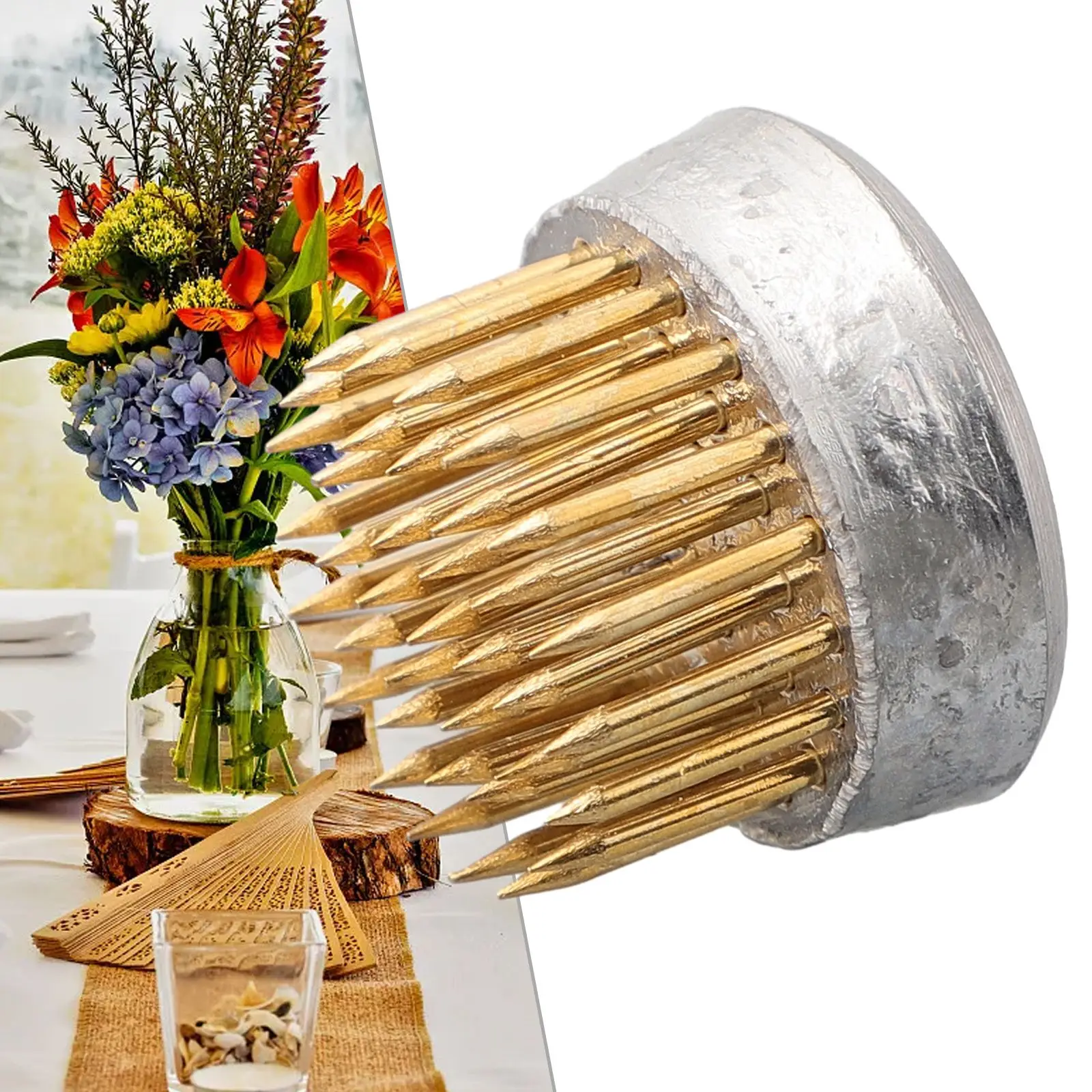 Flower Base Holder Floral Arrange Gasket Spiky Frog Fixed Tool Brass DIY Pot Flower Craft For Your Pot Lid Vase
Flower Base Holder Floral Arrange Gasket Spiky Frog Fixed Tool Brass DIY Pot Flower Craft For Your Pot Lid Vase