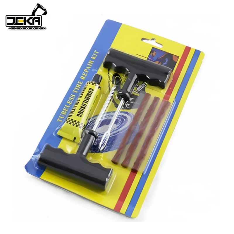 

Car Bike Truck Motorcycle Tire Repair Kit Studding Tool Set Tubeless Tyre Puncture Plug Patch Strip Glue Garage Tool Accessories