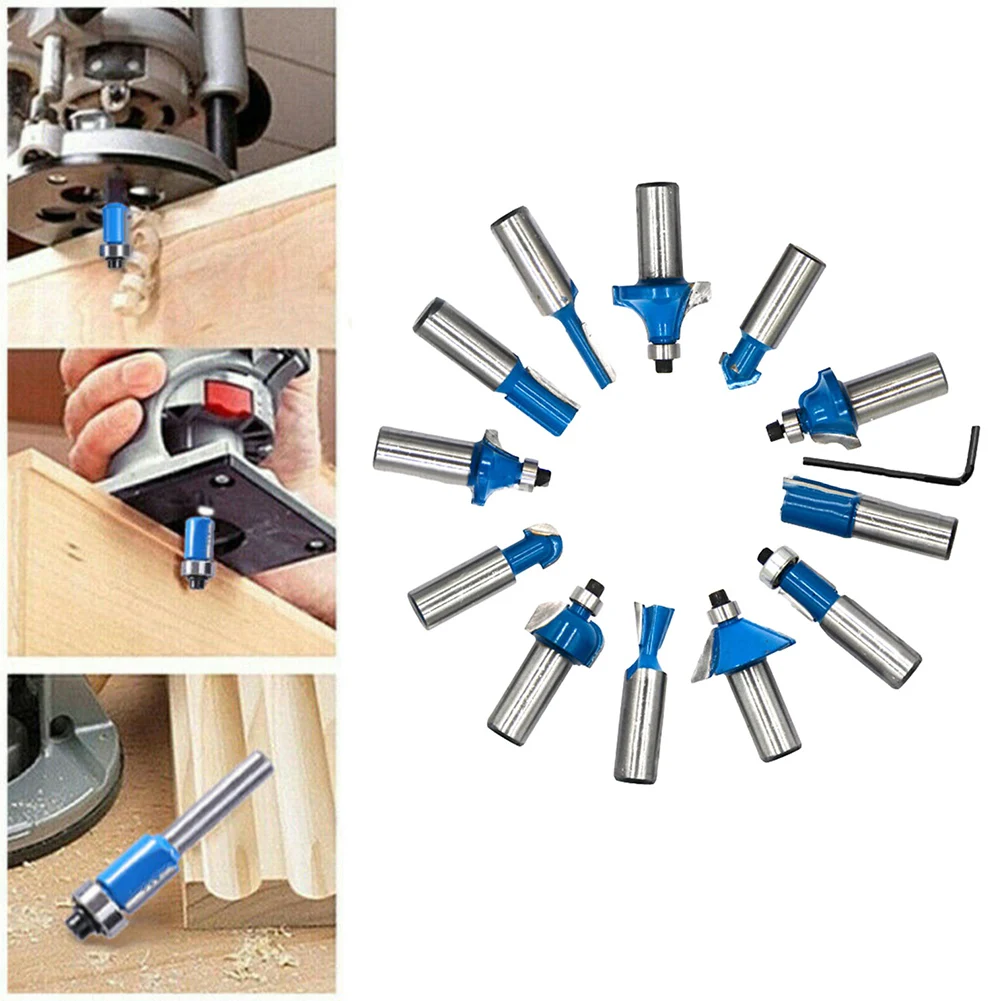 12pcs/set Blue Woodworking Milling Cutters 1/2inch Shank Carbide Router Bit For Wood Cutter Engraving Cutting Tools
12pcs/set Blue Woodworking Milling Cutters 1/2inch Shank Carbide Router Bit For Wood Cutter Engraving Cutting Tools