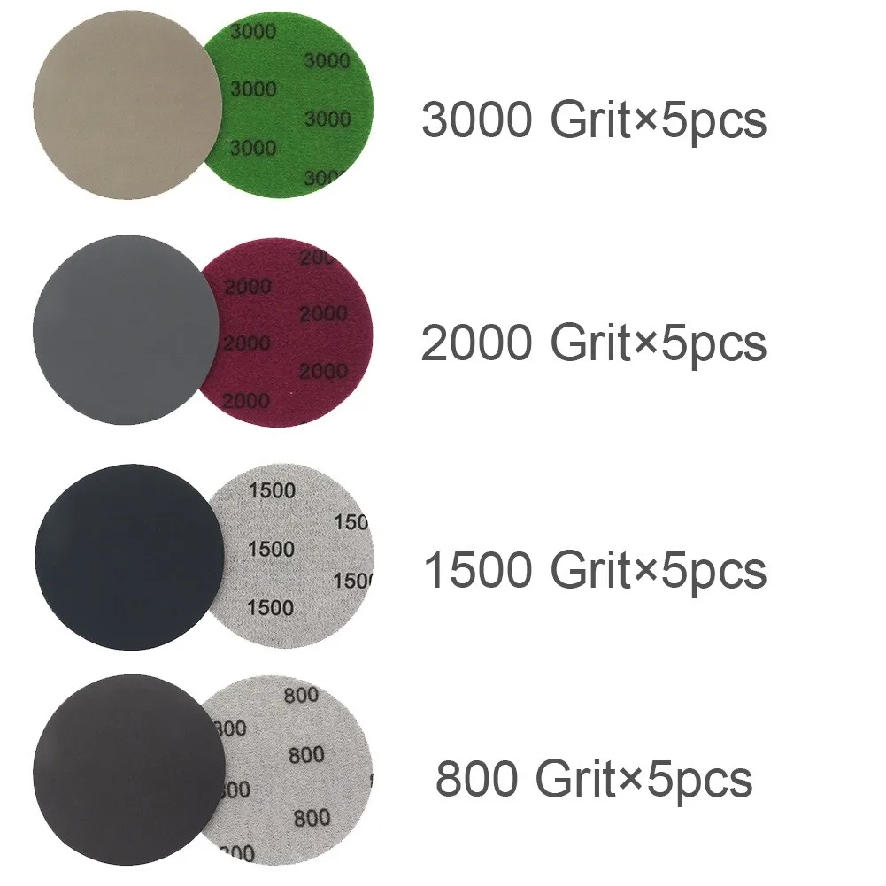High Quality Sandpaper Wet/Dry 20pcs 3 Inch Discs 800 1500 2000 3000 Grit High Flexibility Low Curl No Creases
High Quality Sandpaper Wet/Dry 20pcs 3 Inch Discs 800 1500 2000 3000 Grit High Flexibility Low Curl No Creases