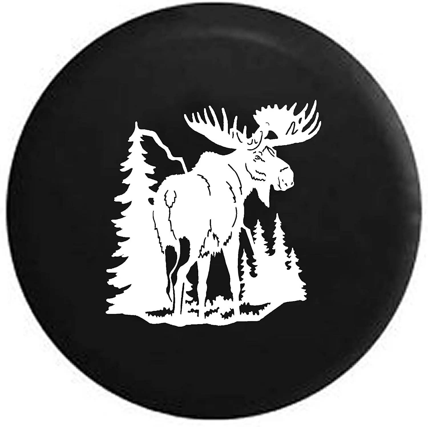 Universal Spare Tire Cover Moose Wildlife Universal Fit for Size 31 Inch Black 
Universal Spare Tire Cover Moose Wildlife Universal Fit for Size 31 Inch Black